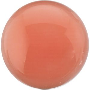 Round Genuine Cabochon Coral