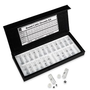 Round Lab Created Cubic Zirconia Kit