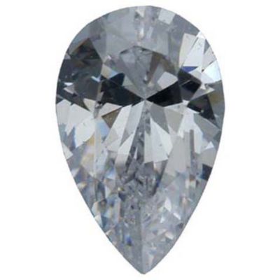 Pear Lab Created White Cubic Zirconia