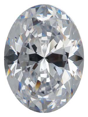Oval SWAROVSKI GEMS™ Lab Created White Cubic Zirconia