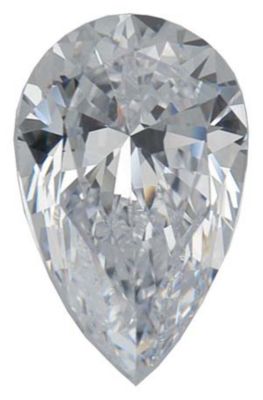 Pear SWAROVSKI GEMS™ Lab Created White Cubic Zirconia