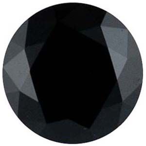 Round Lab Created Black Cubic Zirconia