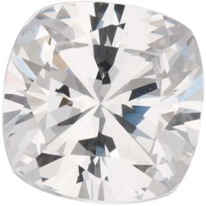 Antique Square Lab Created White Cubic Zirconia