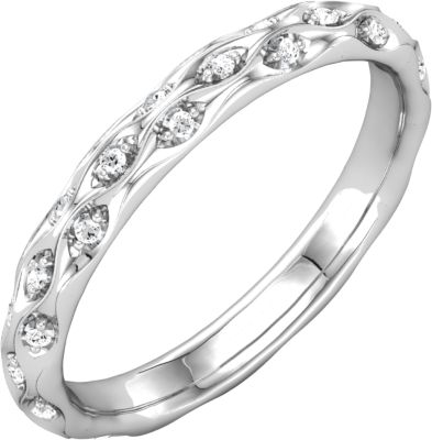 Sculptural-Inspired Eternity Band