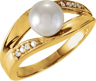 Split-Shank Ring Mounting for Pearl