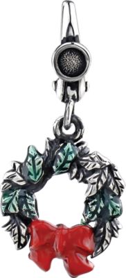 Holiday Wreath Charm with Enamel