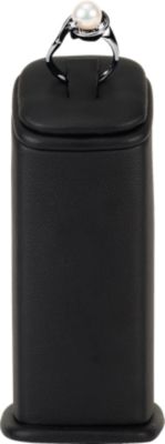 Black Leatherette Large Ring Clip Pedestal Display