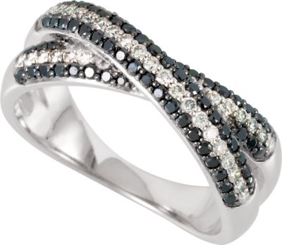 Black & White Diamond Anniversary Band