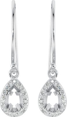 Halo-Style Dangle Earrings
