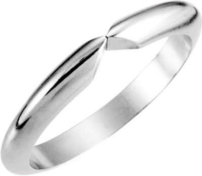 Pinched Half Round Shank for 6-Prong Setting