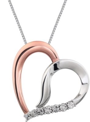 .02 ct tw Diamond Heart 18