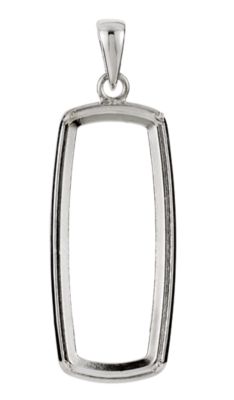 Pendant for Large Antique Cushion Gemstone 