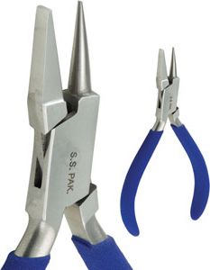 Round Nose, Flat Nose, Looping Plier with Textured Grip