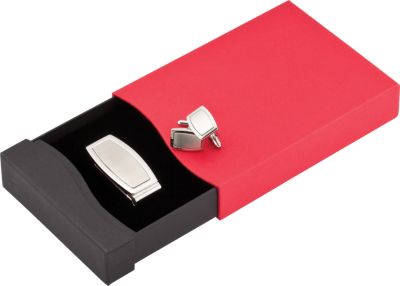 Men's Money Clip & Cuff Links Ensemble with Box