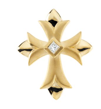 Cross Pendant with Diamond