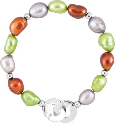 Freshwater Cultured Dyed Pearl Bracelet or Necklace