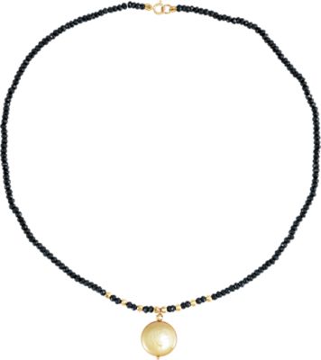 Freshwater Cultured Coin Pearl & Gemstone Necklace