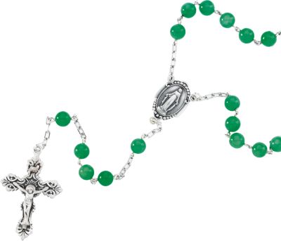 Green Jade Rosary