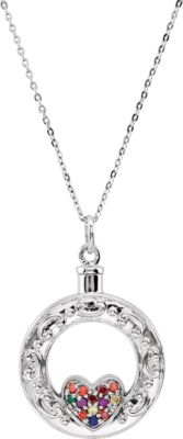 Celebration of Life Heart Ash Holder Necklace