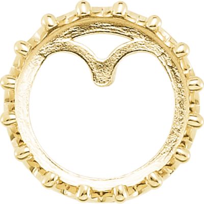 Crown Design Cabochon Earring Setting