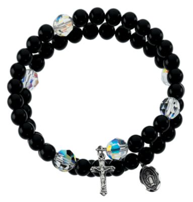 Black Onyx Wrap Rosary