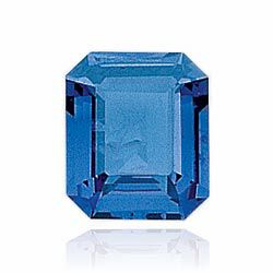 Emerald/Octagon Imitation Blue Zircon