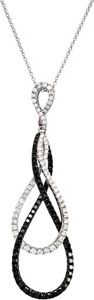 1 1/3 ct tw Black & White Diamond 18