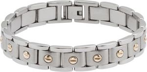 Stainless Steel & 14kt Yellow Bracelet