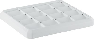 White Leatherette 16 Pendant Stackable Tray