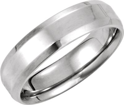 6mm Comfort Fit Beveled Edge Band