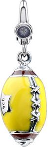 Enamel Football Charm