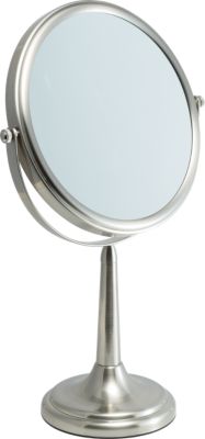 Nickel Tapered Stem Two-Sided Mirror