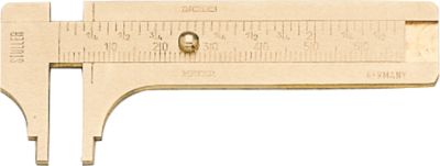 Brass Sliding MM Gauge 3 1/4