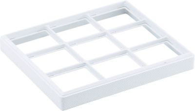 9 Pad Carefree Stackable Tray-White