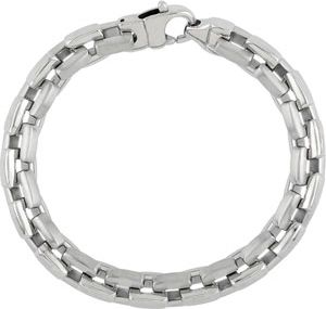 Stainless Steel Center Link Bracelet or Chain