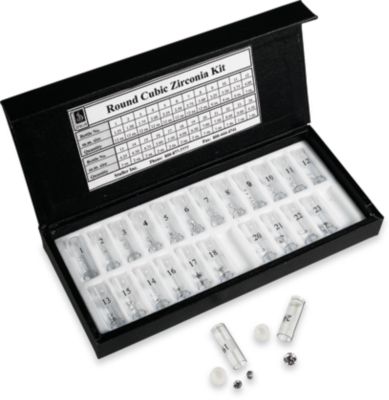 Round Lab Created Cubic Zirconia Kit