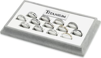 Titanium 13 pc. Wedding Band Kit #5