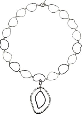 Open Silhouette Necklace with Detachable Enhancer