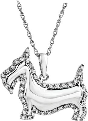 Tender Voices&reg; Scottish Terrier Dog Necklace 