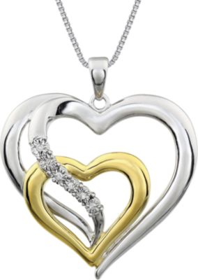.03 ct tw Diamond Heart 18