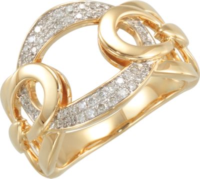 1/4 ct tw Diamond Ring with Rhodium Plating