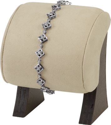 Bracelet Wood Accent Suede Display