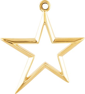 Metal Fashion Star Pendant Dangle