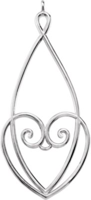 Decorative  Dangle Component with Jump Ring