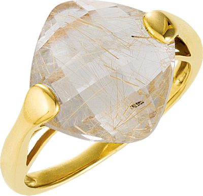 Genuine Rutilated Quartz Ring