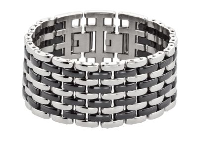 Black Ceramic Couture&trade; Link Bracelet