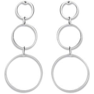 Amalfi&trade; Stainless Steel Circle Earrings