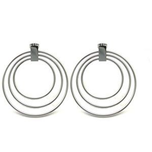 Amalfi&trade; Stainless Steel Multiple Circle Earrings