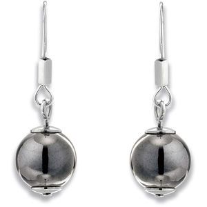 Amalfi&trade; Stainless Steel & Hematite Drop Earrings