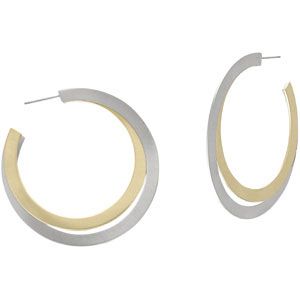 Amalfi&trade; Stainless Steel Hoop Earrings